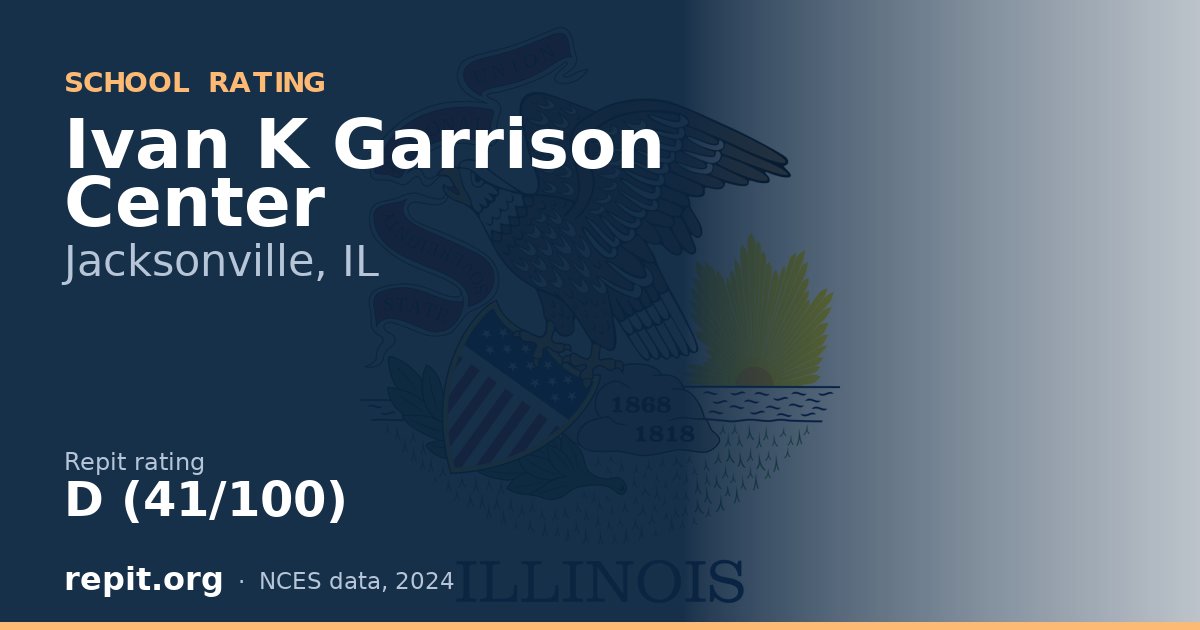 Ivan K Garrison Center, Jacksonville, IL — Repit school rating D (41/100)