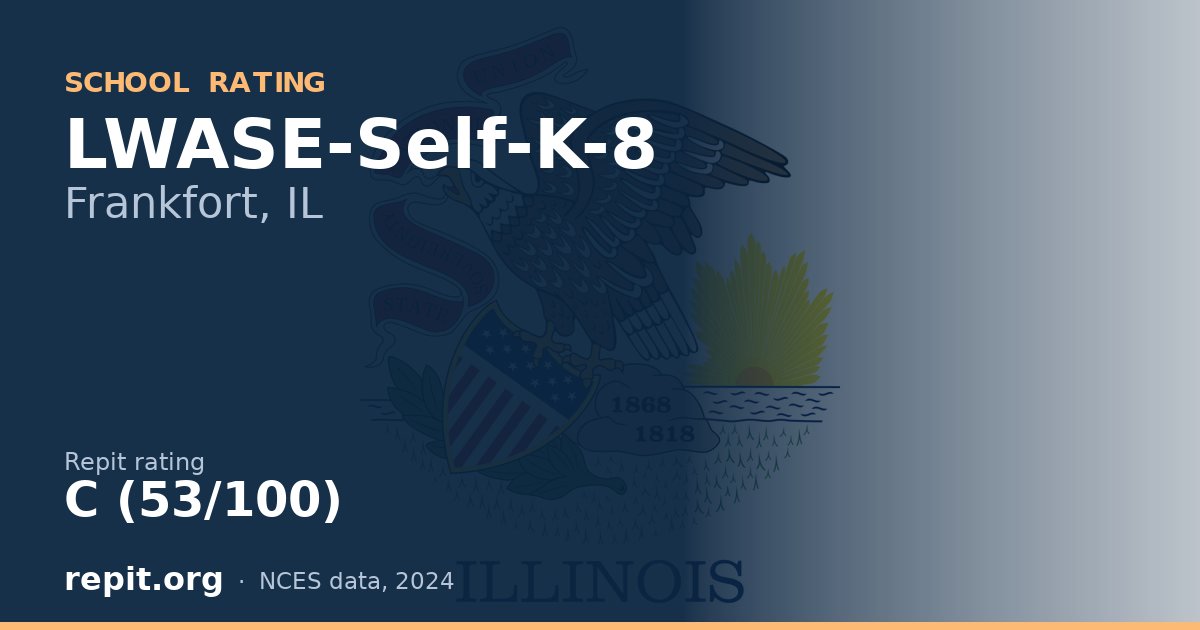 LWASE-Self-K-8, Frankfort, IL — Repit school rating C (53/100)