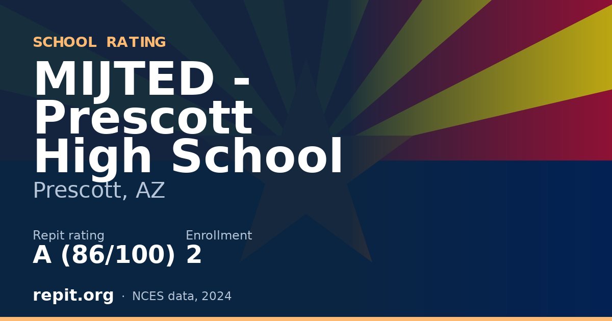 MIJTED - Prescott High School, Prescott, AZ — Repit school rating A (86/100)
