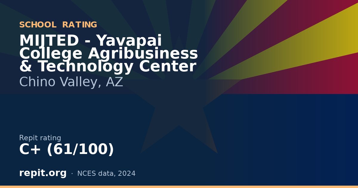 MIJTED - Yavapai College Agribusiness & Technology Center, Chino Valley, AZ — Repit school rating C+ (61/100)