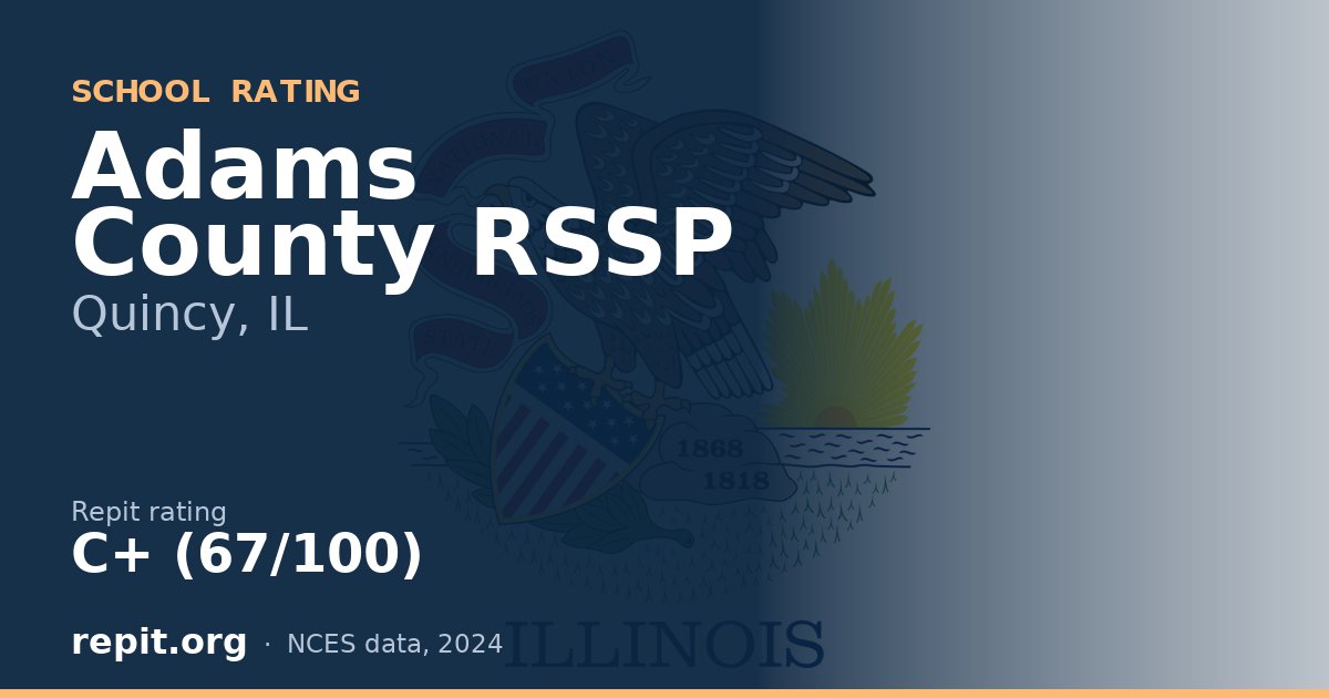 Adams County RSSP, Quincy, IL — Repit school rating C+ (67/100)