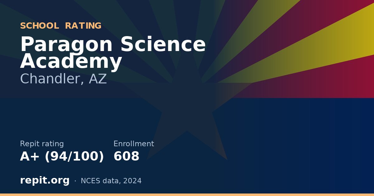 Paragon Science Academy, Chandler, AZ — Repit school rating A+ (94/100)