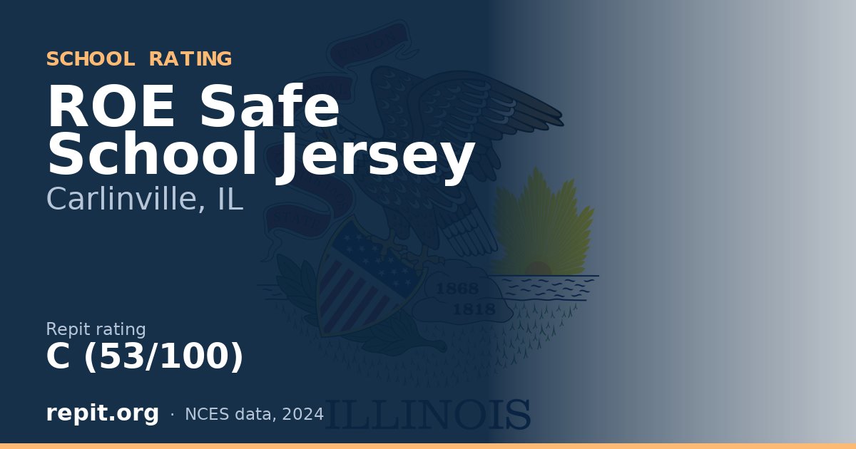 ROE Safe School Jersey, Carlinville, IL — Repit school rating C (53/100)