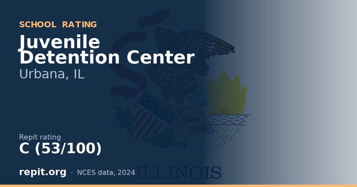 Juvenile Detention Center, Urbana, IL — Repit school rating C (53/100)