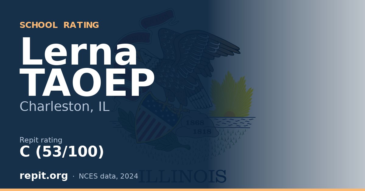 Lerna TAOEP, Charleston, IL — Repit school rating C (53/100)