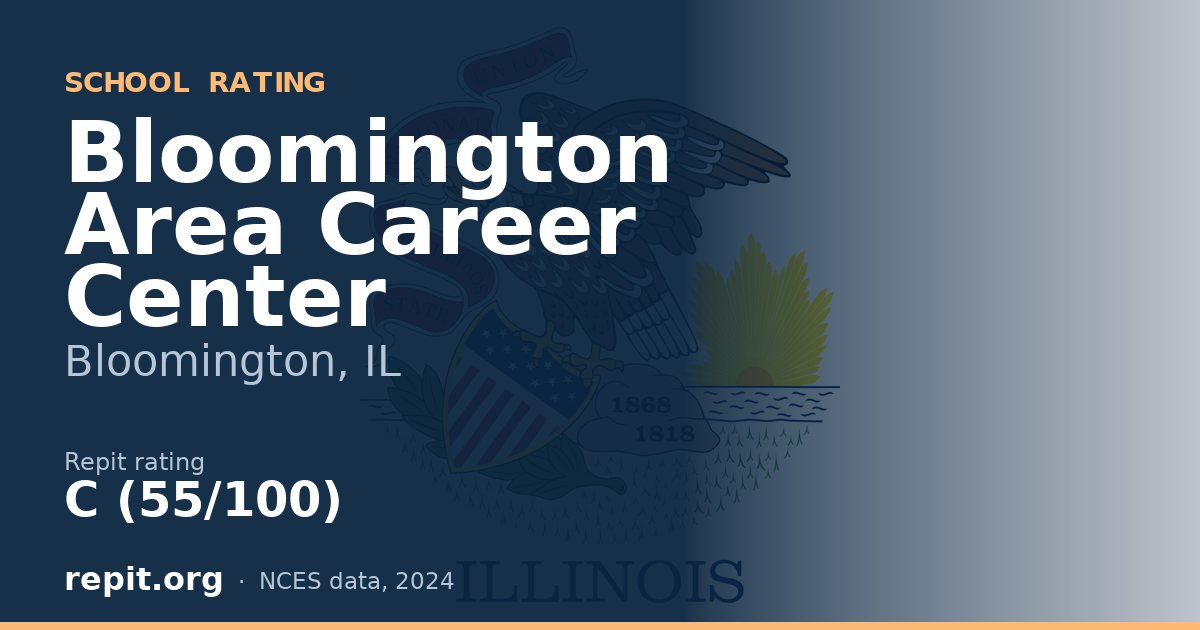 Bloomington Area Career Center, Bloomington, IL — Repit school rating C (55/100)