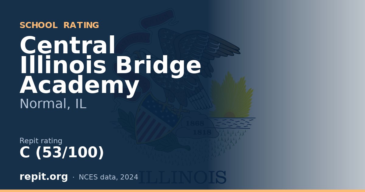 Central Illinois Bridge Academy, Normal, IL — Repit school rating C (53/100)