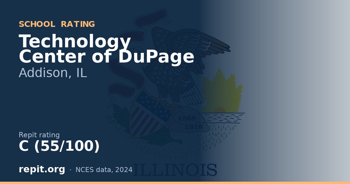 Technology Center of DuPage, Addison, IL — Repit school rating C (55/100)