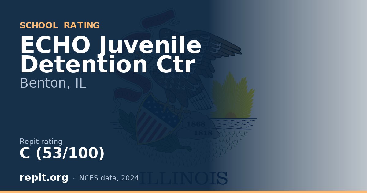 ECHO Juvenile Detention Ctr, Benton, IL — Repit school rating C (53/100)