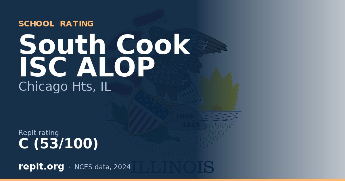South Cook ISC ALOP, Chicago Hts, IL — Repit school rating C (53/100)