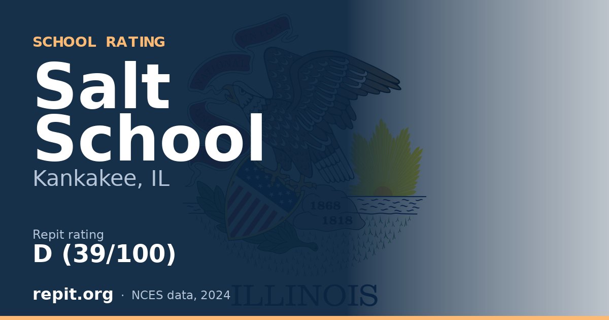 Salt School, Kankakee, IL — Repit school rating D (39/100)