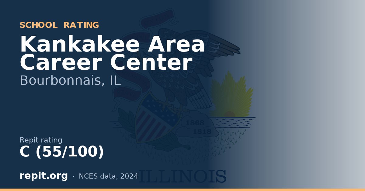 Kankakee Area Career Center, Bourbonnais, IL — Repit school rating C (55/100)