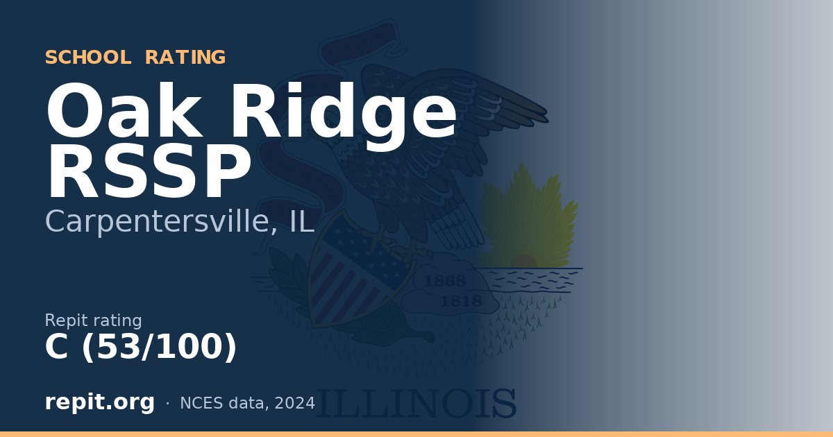 Oak Ridge RSSP, Carpentersville, IL — Repit school rating C (53/100)