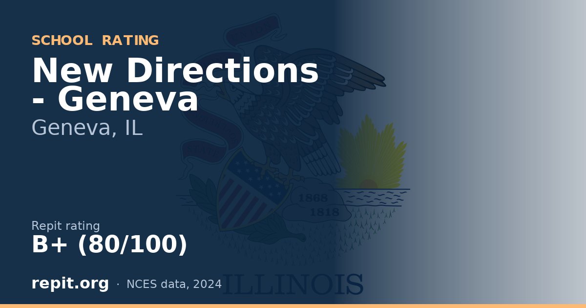 New Directions - Geneva, Geneva, IL — Repit school rating B+ (80/100)