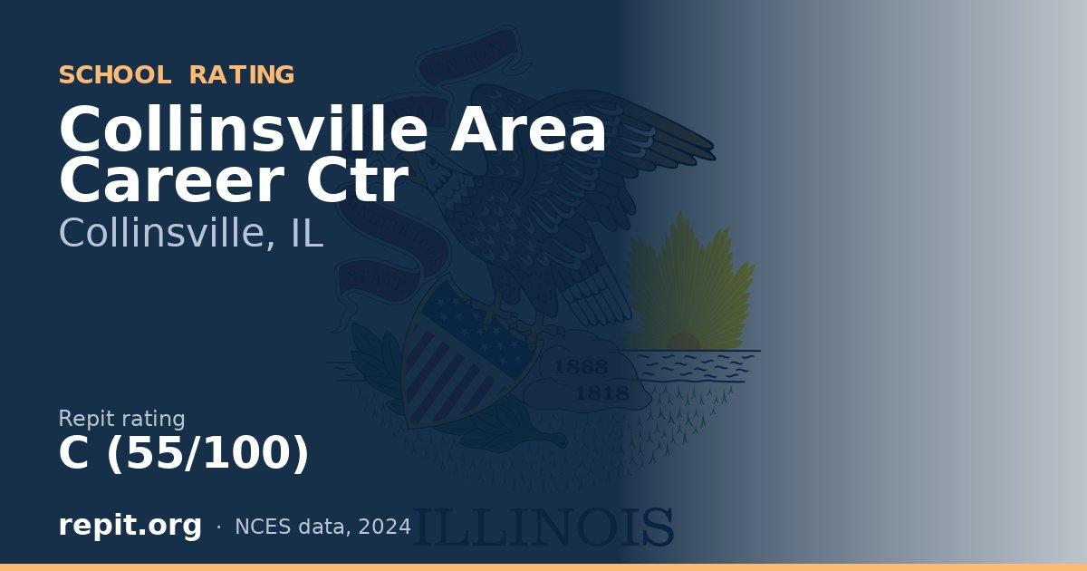 Collinsville Area Career Ctr, Collinsville, IL — Repit school rating C (55/100)