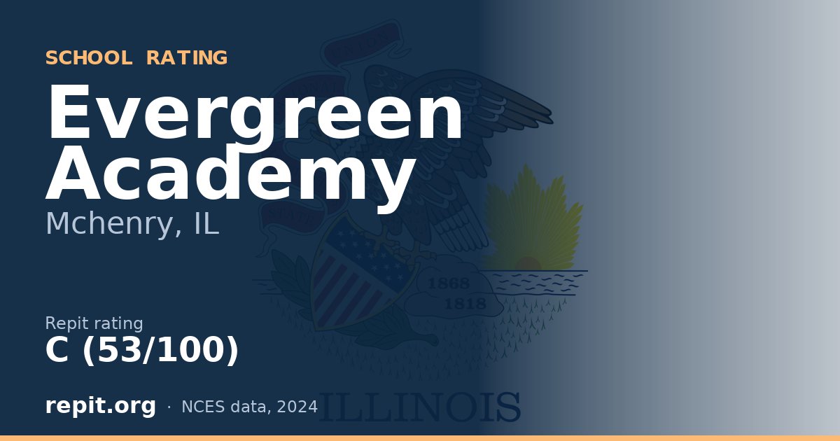 Evergreen Academy, Mchenry, IL — Repit school rating C (53/100)