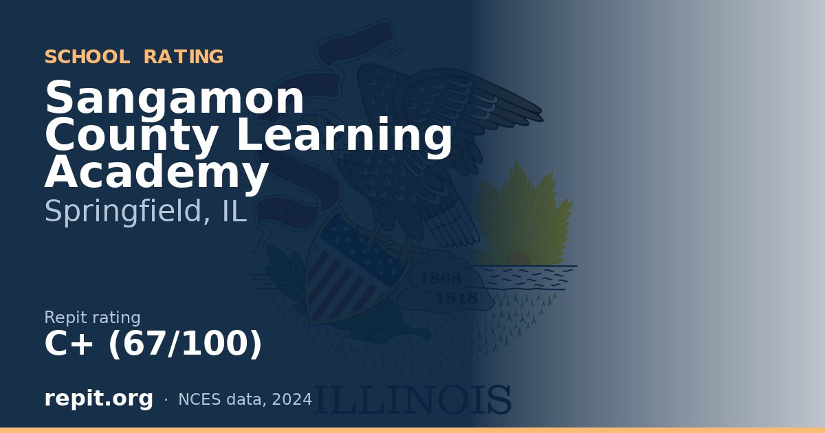 Sangamon County Learning Academy, Springfield, IL — Repit school rating C+ (67/100)