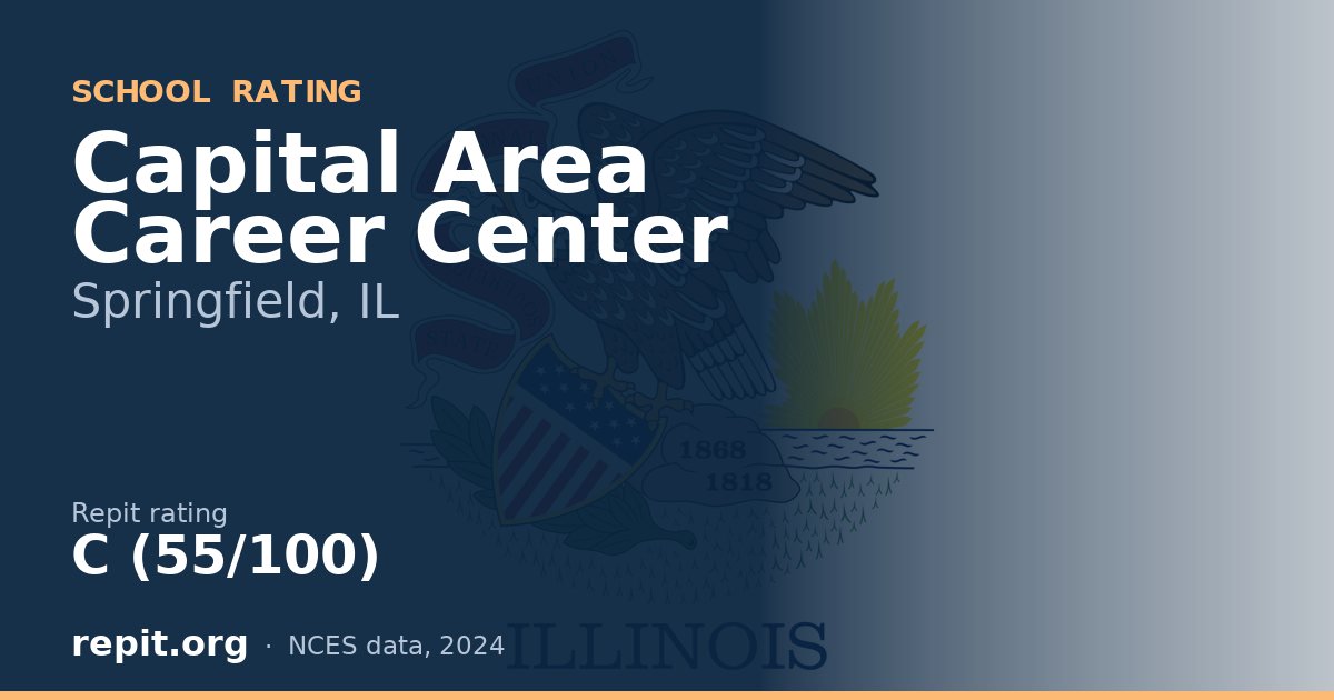 Capital Area Career Center, Springfield, IL — Repit school rating C (55/100)