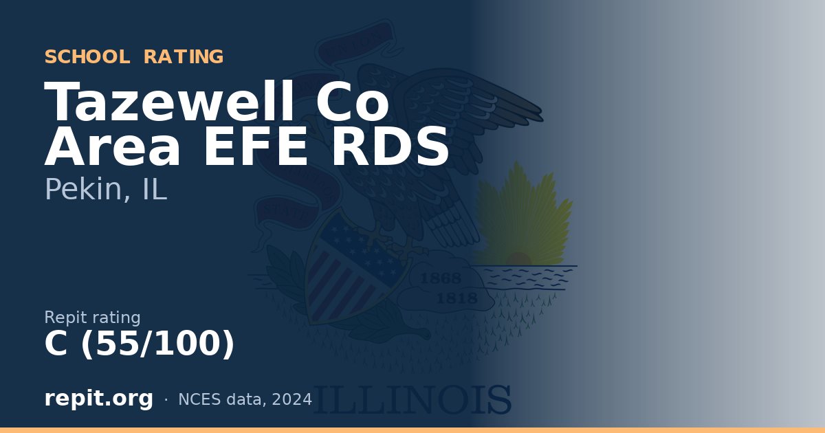 Tazewell Co Area EFE RDS, Pekin, IL — Repit school rating C (55/100)