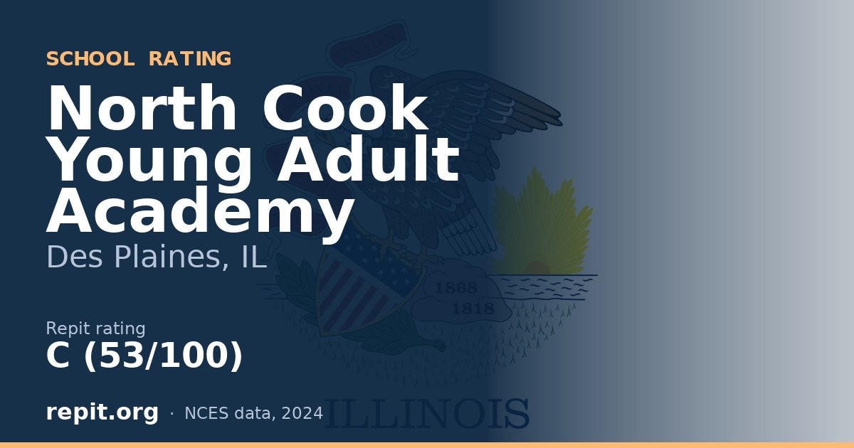 North Cook Young Adult Academy, Des Plaines, IL — Repit school rating C (53/100)