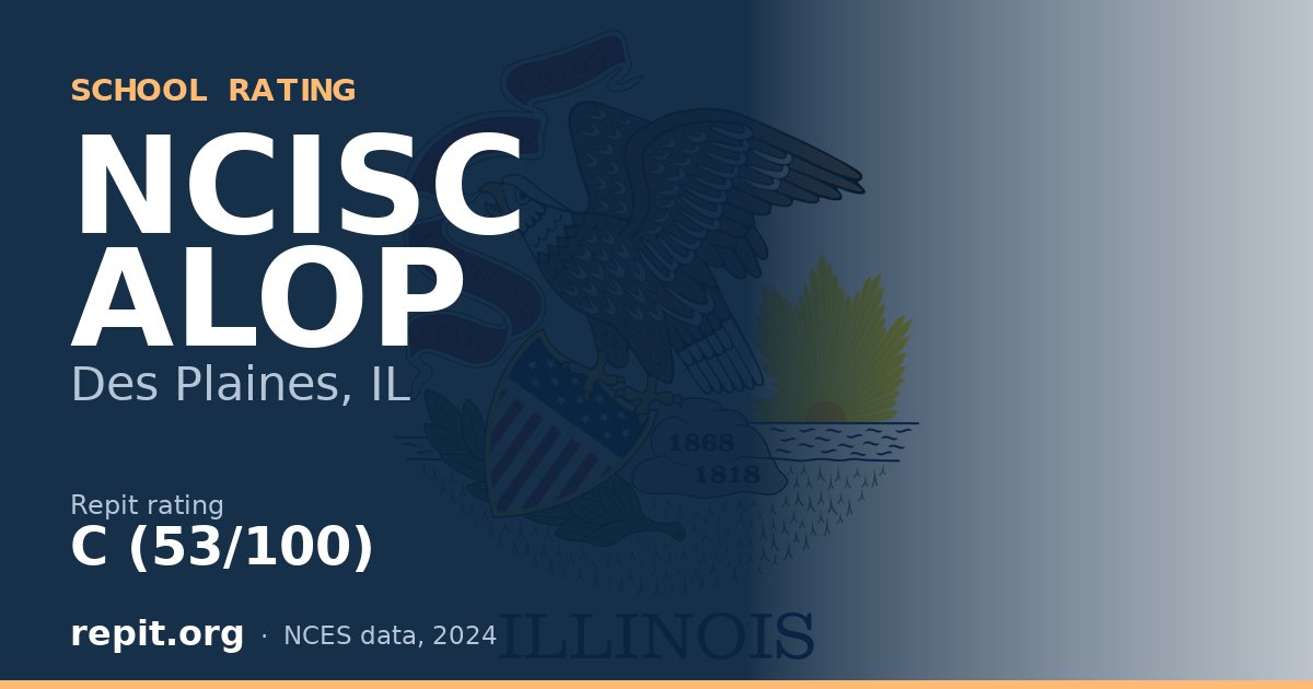 NCISC ALOP, Des Plaines, IL — Repit school rating C (53/100)