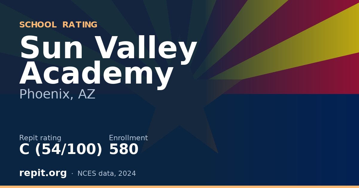Sun Valley Academy, Phoenix, AZ — Repit school rating C (54/100)