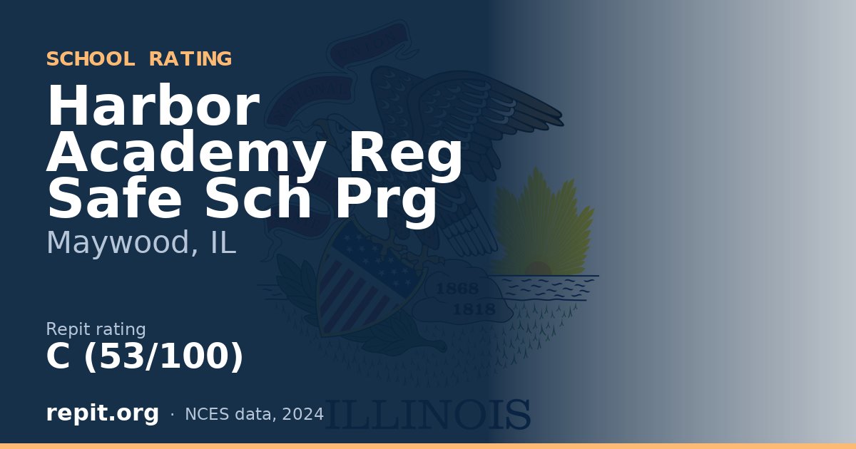 Harbor Academy Reg Safe Sch Prg, Maywood, IL — Repit school rating C (53/100)