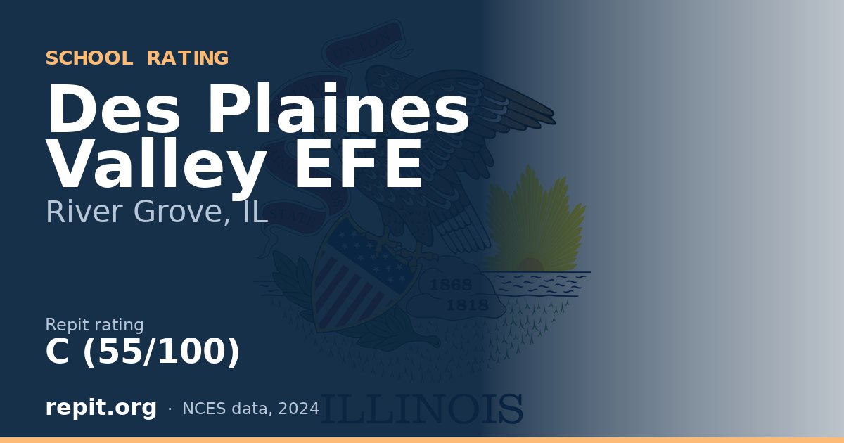 Des Plaines Valley EFE, River Grove, IL — Repit school rating C (55/100)