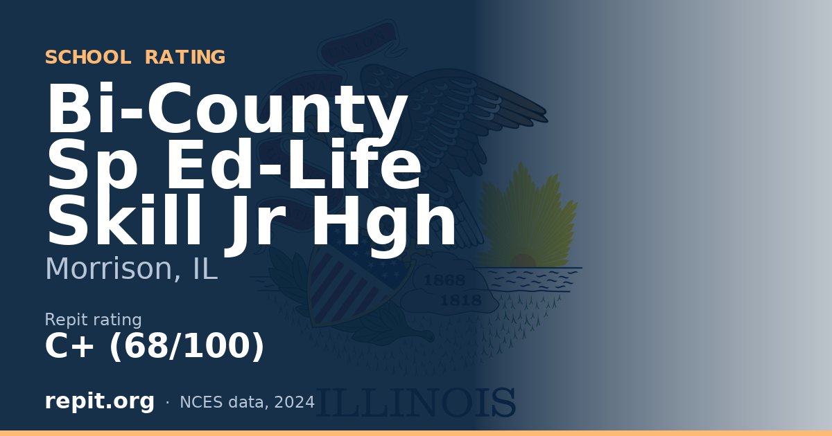 Bi-County Sp Ed-Life Skill Jr Hgh, Morrison, IL — Repit school rating C+ (68/100)