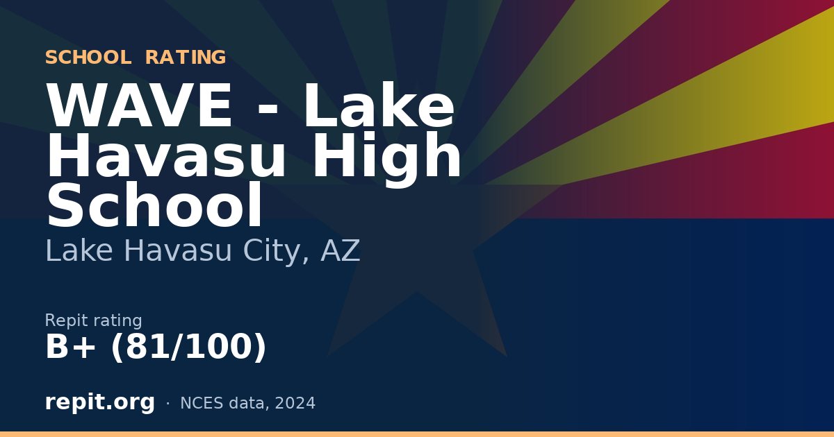 WAVE - Lake Havasu High School, Lake Havasu City, AZ — Repit school rating B+ (81/100)