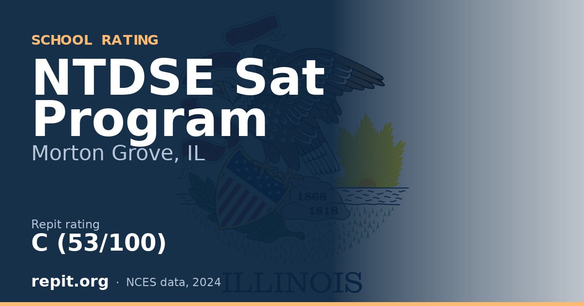 NTDSE Sat Program, Morton Grove, IL — Repit school rating C (53/100)
