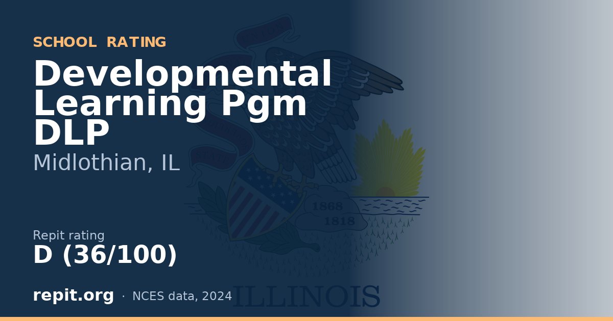 Developmental Learning Pgm   DLP, Midlothian, IL — Repit school rating D (36/100)