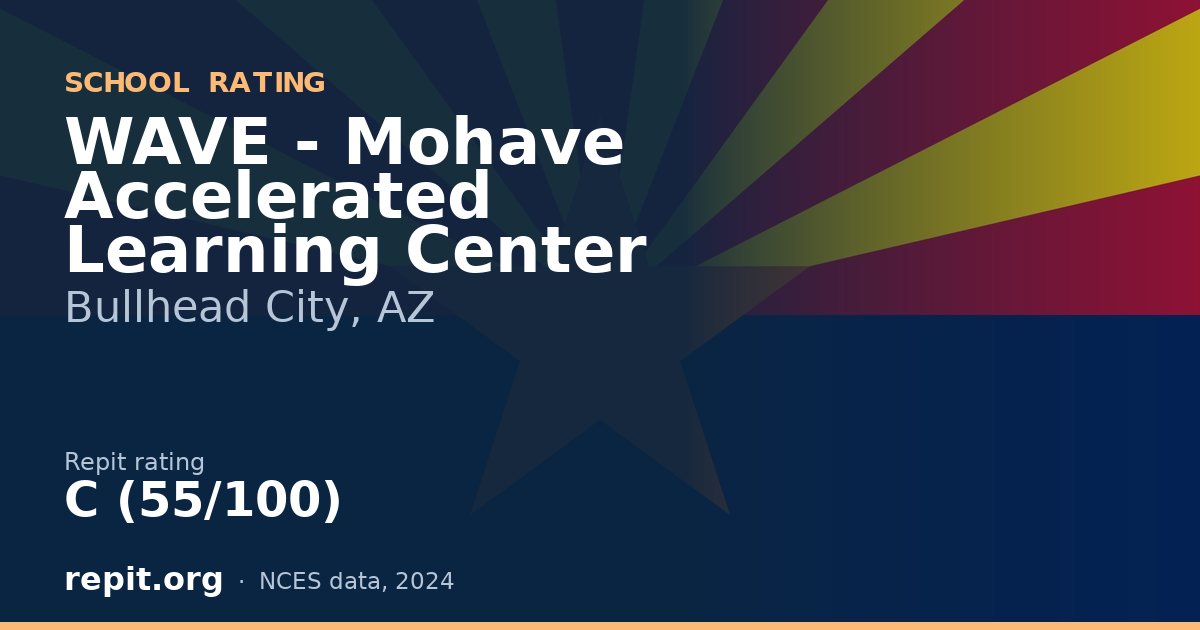WAVE - Mohave Accelerated Learning Center, Bullhead City, AZ — Repit school rating C (55/100)