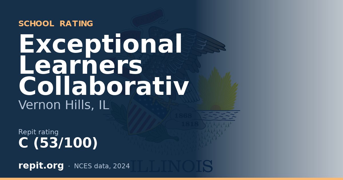 Exceptional Learners Collaborativ, Vernon Hills, IL — Repit school rating C (53/100)