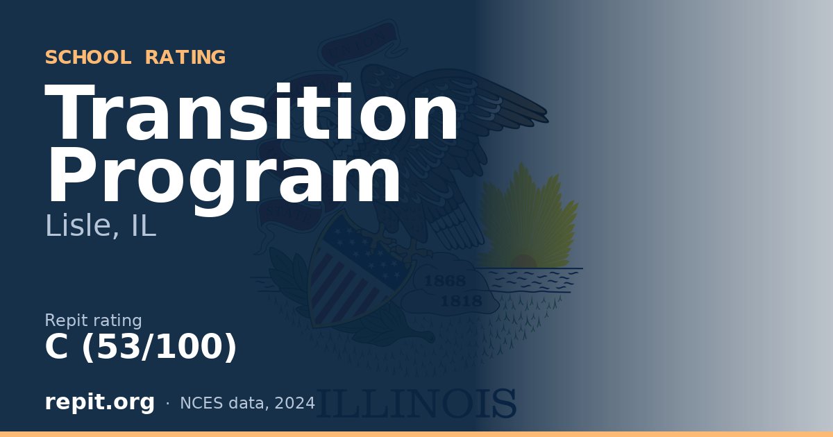 Transition Program, Lisle, IL — Repit school rating C (53/100)