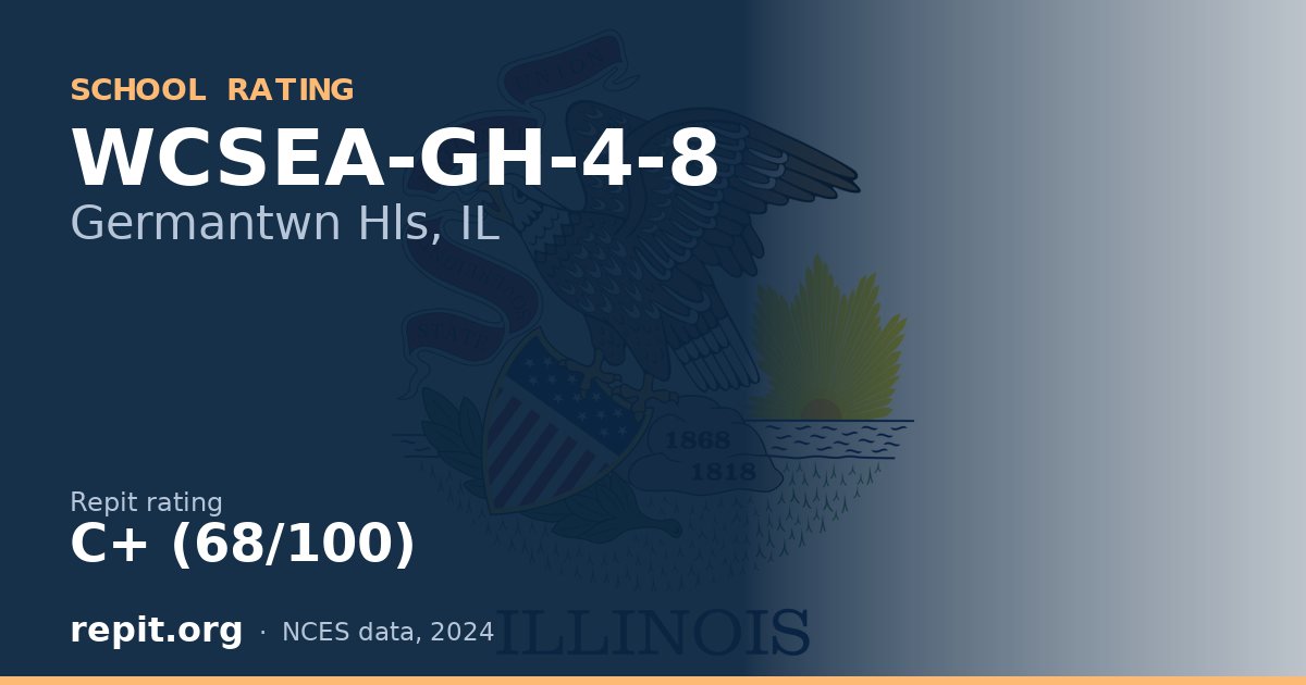 WCSEA-GH-4-8, Germantwn Hls, IL — Repit school rating C+ (68/100)