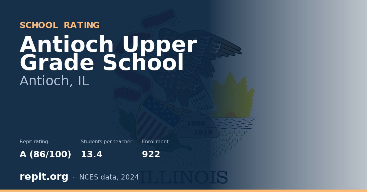 Antioch Upper Grade School, Antioch, IL — Repit school rating A (86/100)