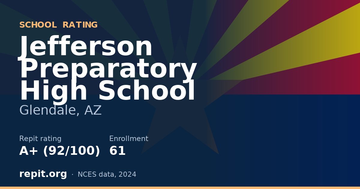 Jefferson Preparatory High School, Glendale, AZ — Repit school rating A+ (92/100)