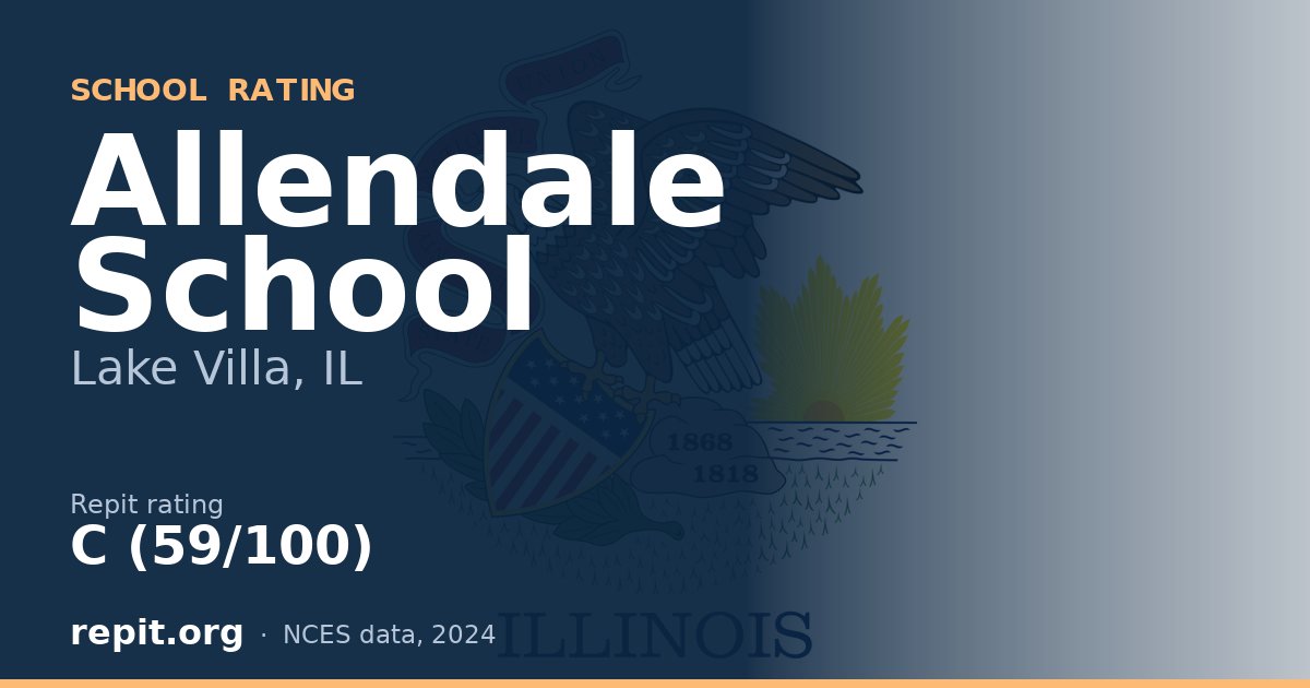 Allendale School, Lake Villa, IL — Repit school rating C (59/100)