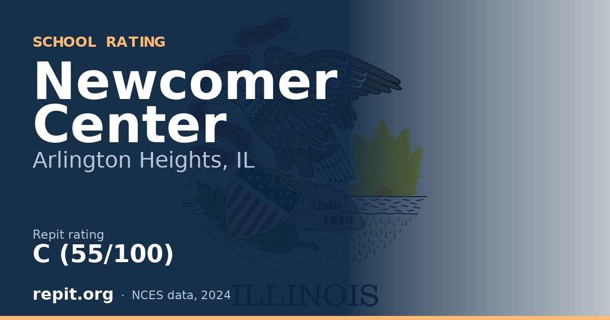Newcomer Center, Arlington Heights, IL — Repit school rating C (55/100)
