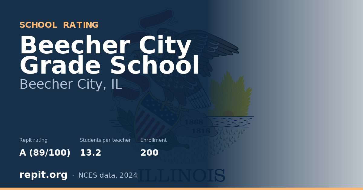 Beecher City Grade School, Beecher City, IL — Repit school rating A (89/100)