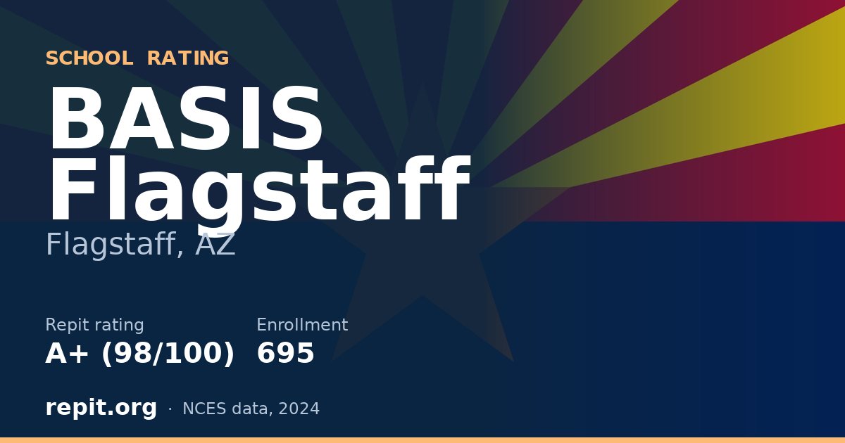 BASIS Flagstaff, Flagstaff, AZ — Repit school rating A+ (98/100)