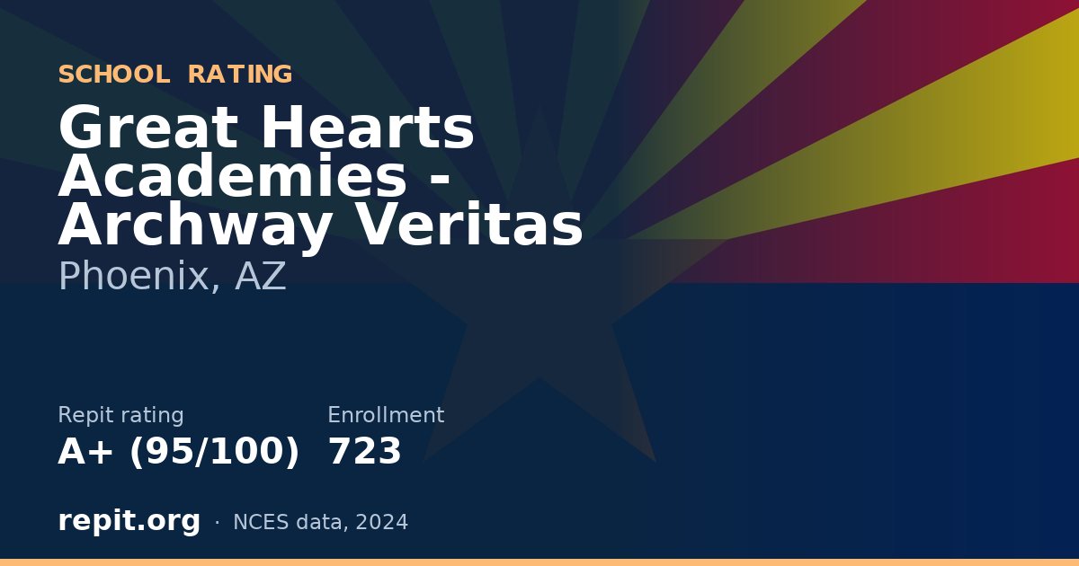 Great Hearts Academies - Archway Veritas, Phoenix, AZ — Repit school rating A+ (95/100)