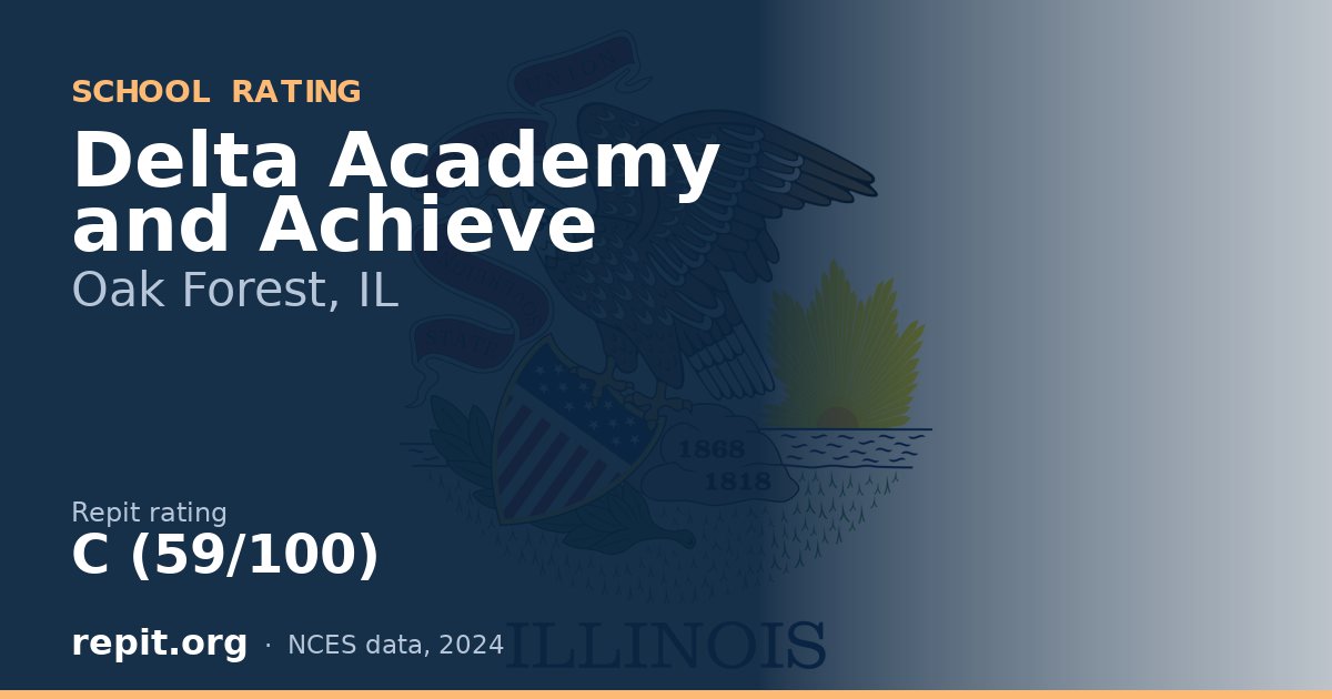 Delta Academy and Achieve, Oak Forest, IL — Repit school rating C (59/100)