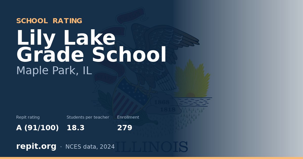 Lily Lake Grade School, Maple Park, IL — Repit school rating A (91/100)