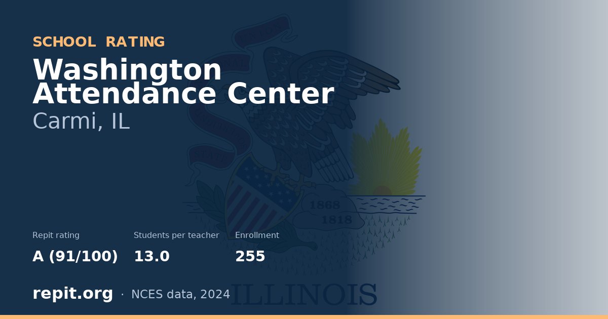 Washington Attendance Center, Carmi, IL — Repit school rating A (91/100)