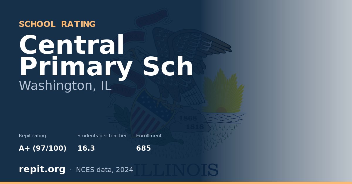 Central Primary Sch, Washington, IL — Repit school rating A+ (97/100)