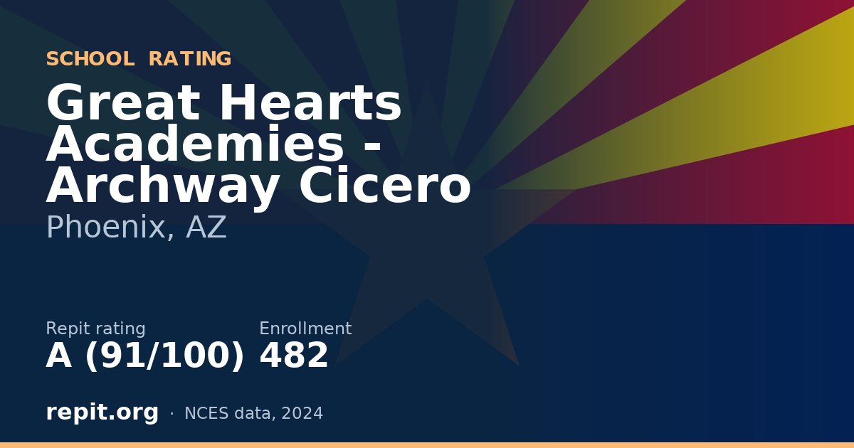 Great Hearts Academies - Archway Cicero, Phoenix, AZ — Repit school rating A (91/100)
