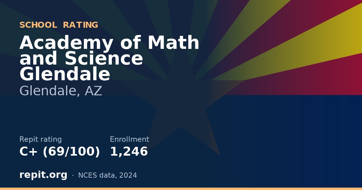 Academy of Math and Science Glendale, Glendale, AZ — Repit school rating C+ (69/100)