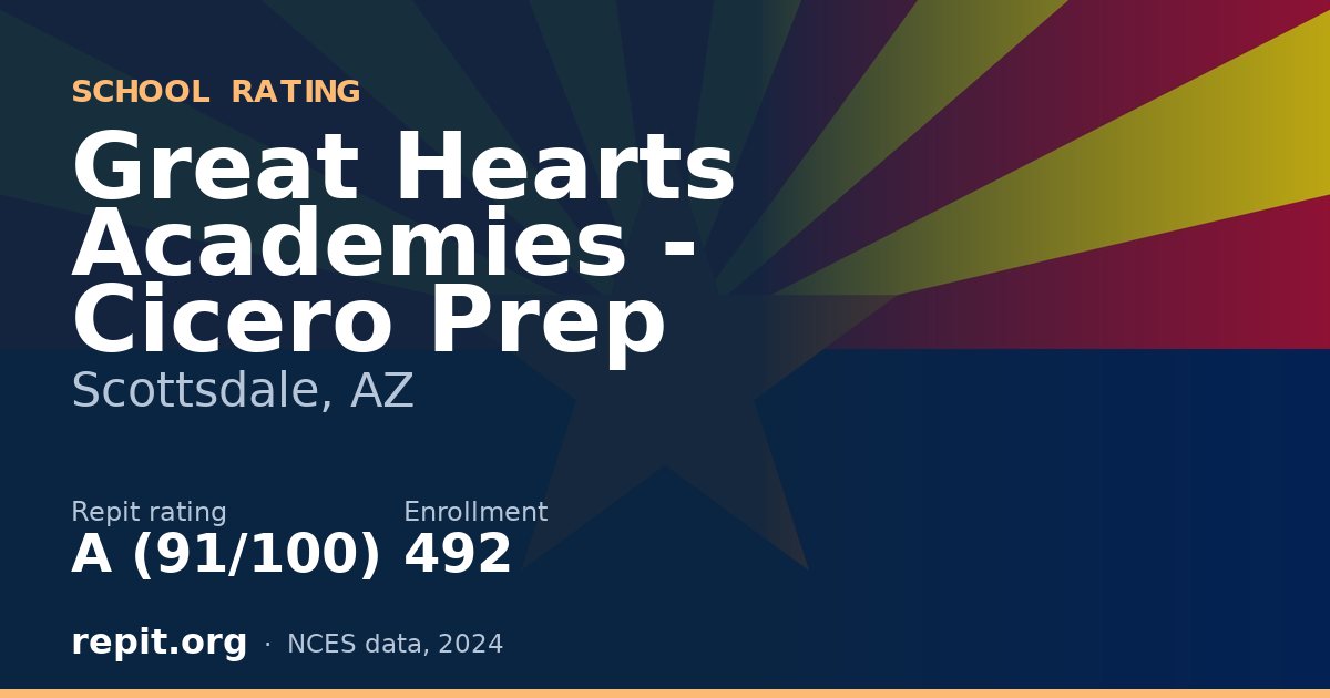 Great Hearts Academies - Cicero Prep, Scottsdale, AZ — Repit school rating A (91/100)